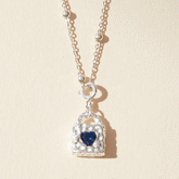 Mini Lock silver Necklace